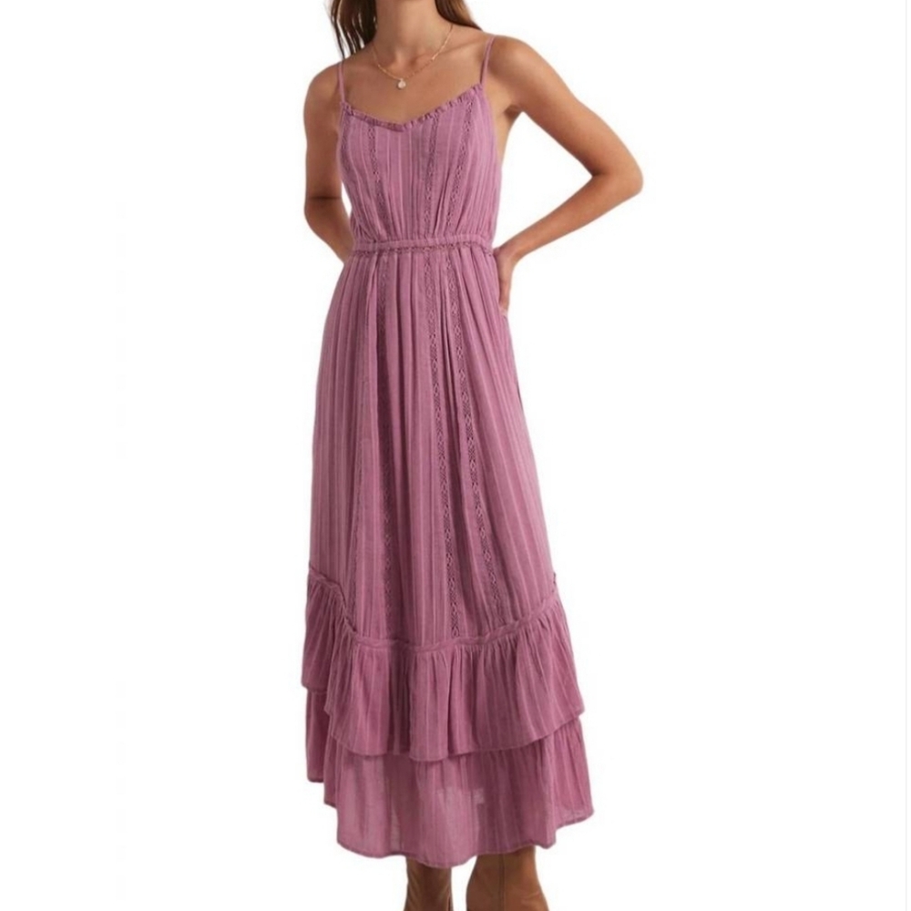 Z SUPPLY rose maxi dress in dusty orchid (2024 summer season) like new sz Medium